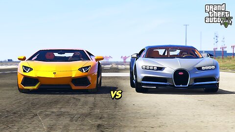 lamborghini vs bugatti GTA V !!! Which one is faster? lets race...