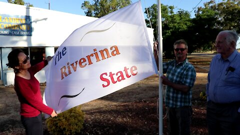 The Riverina State Group Flag Raising.