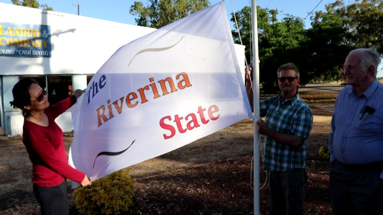 The Riverina State Group Flag Raising.