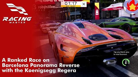 A Ranked Race on Barcelona Panorama Reverse with the Koenigsegg Regera | Racing Master
