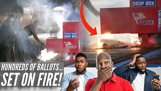 Hundreds Of BALLOTS BURN As BALLOT BOX SET ON FIRE In Portland & Vancouver