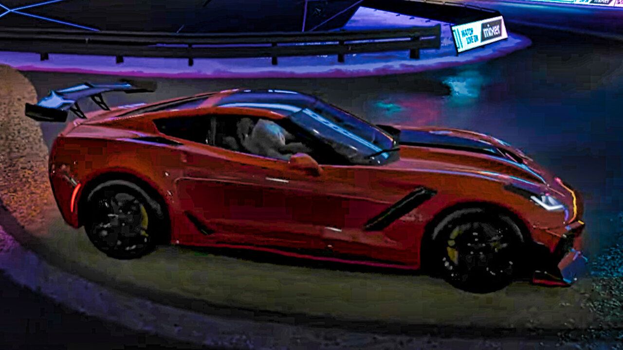 2019 Corvette ZR1.Was just wondering what the dummy was gonna do, It was somebody's favorite bench.