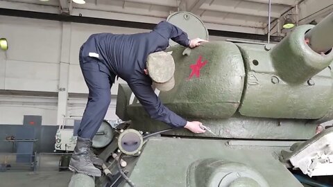 Specialists Continue To Prepare Military Equipment For The May 9 Military Parade