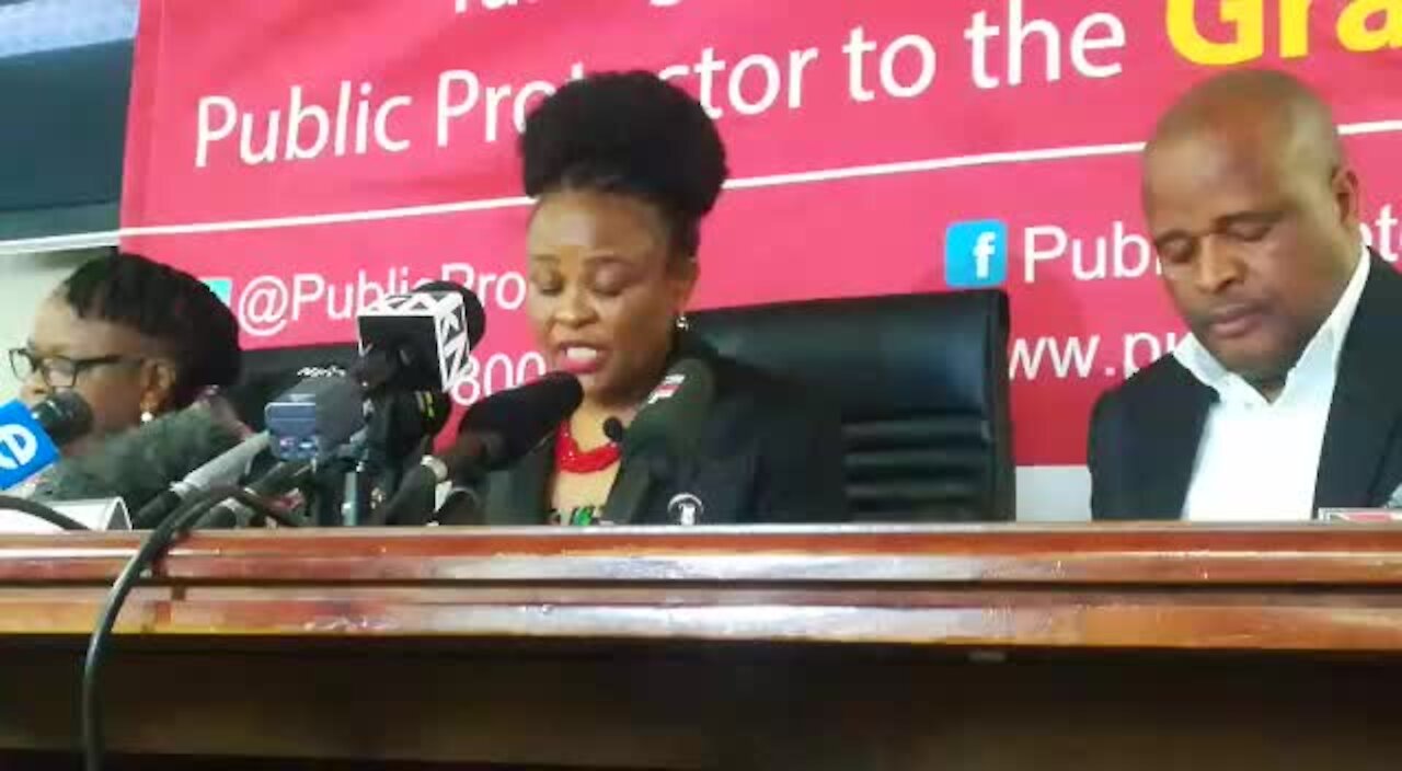 UPDATE 2 - Mkhwebane announces 'suspicion of money laundering' in relation to Bosasa donation to Ramaphosa (sDF)