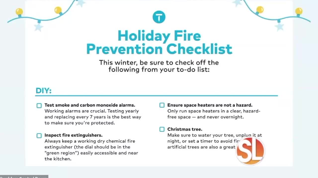 Thumbtack has a holiday fire prevention checklist