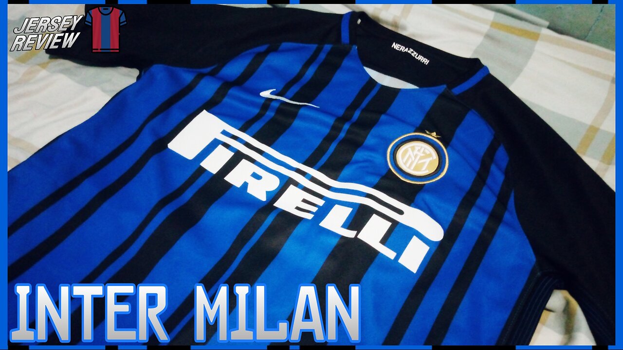 Inter Milan 2017-18 Home kit - The Barcode Jersey - JERSEY REVIEW