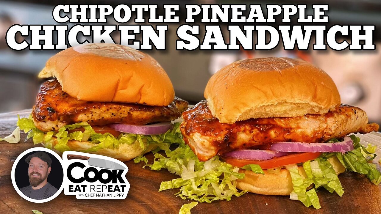 Chipotle Pineapple Chicken Sandwich | Blackstone Griddles