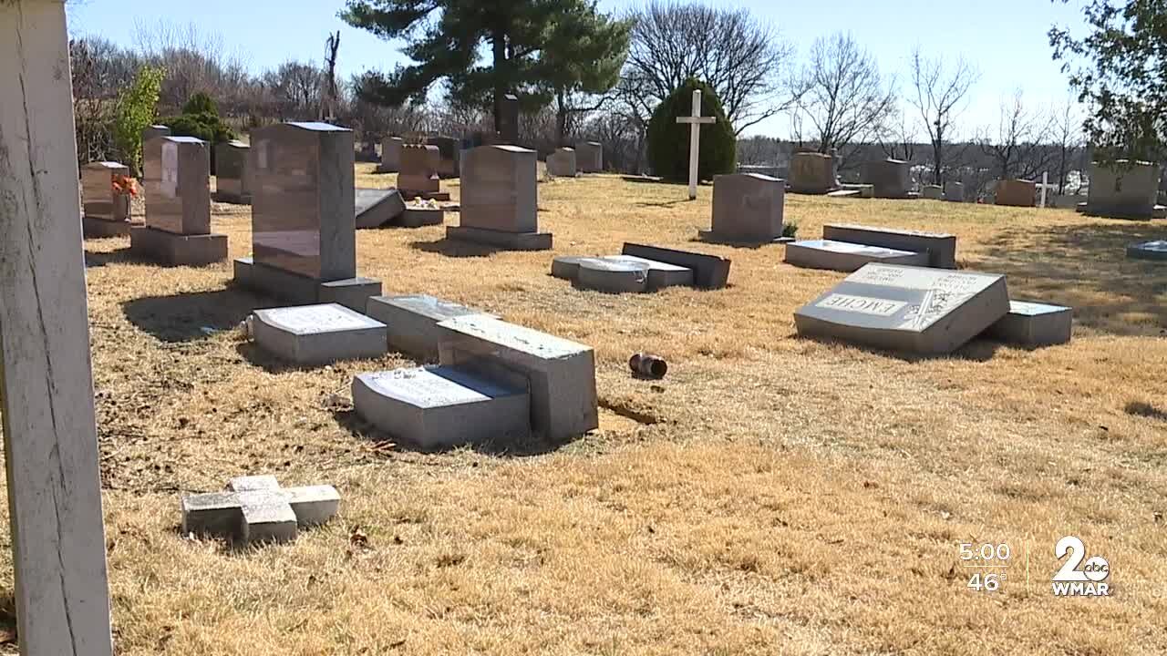 Tombstones vandalized at Ukrainian Cemetery in Dundalk