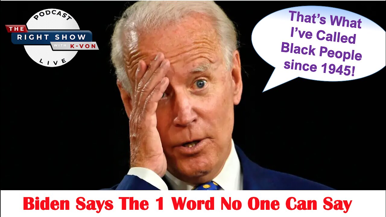 Biden Says the Worst Word About Black People (comedian K-von is in tears)