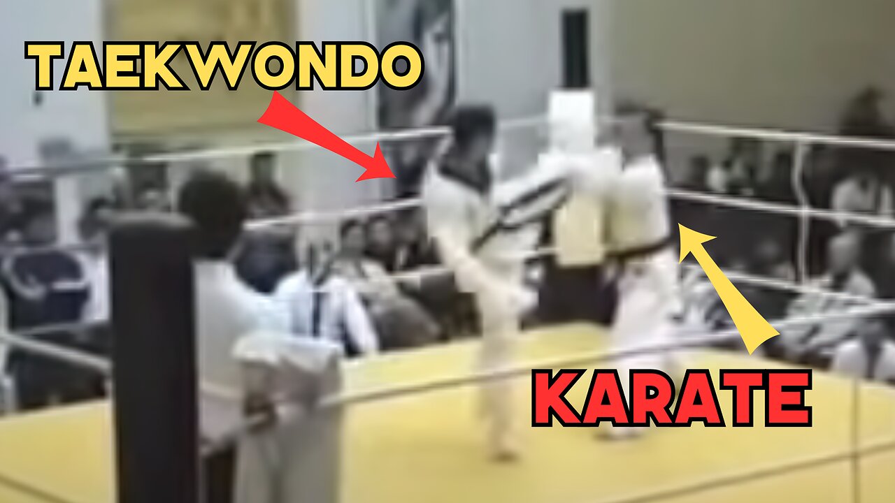 Taekwondo vs. Karate (Real Fight) Knockout!