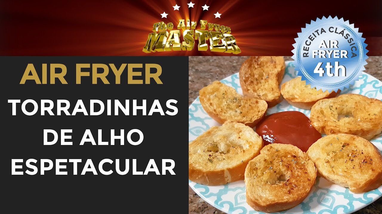 COMO FAZER TORRADA DE ALHO NA AIRFRYER