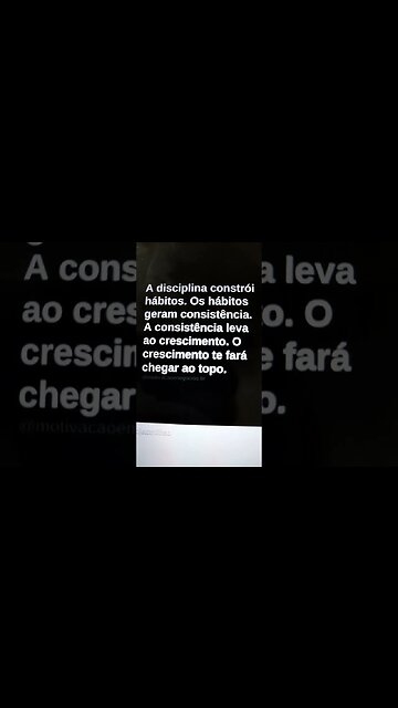 Da disciplina ao topo