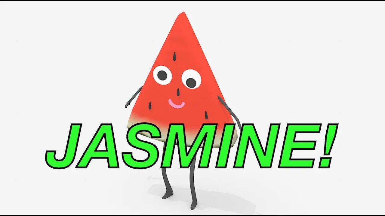 Happy Birthday JASMINE! - WATERMELON Birthday Song