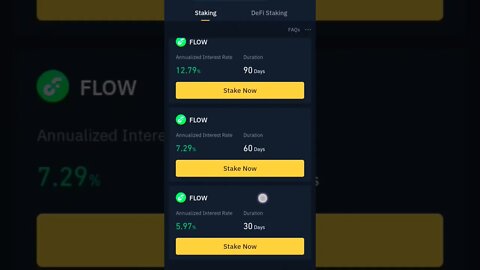 FLOW TOKEN STAKING REWARDS #flowtoken #stakingrewards #cryptostaking #staking #binance #bnbstaking