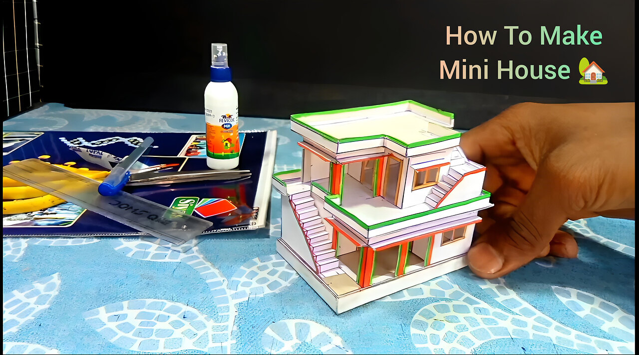 #Mini_House | कागज का घर 🏡 | How To Make Mini House 🏡 With Paper 🗞️ #Home Best Design