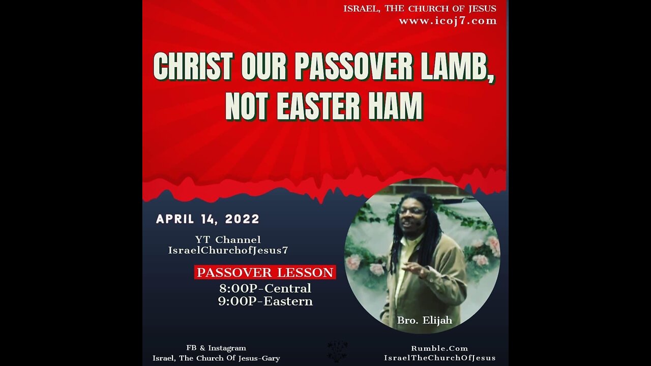 CHRIST OUR PASSOVER LAMB… NOT EASTER HAM