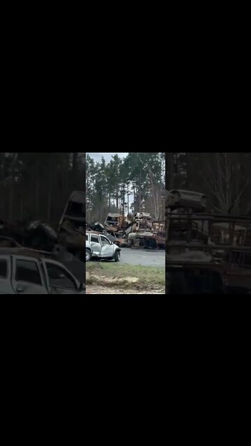 ⚡️In Irpin, Kyiv Region: A Cemetery Of Burnt & Unrepairable Cars