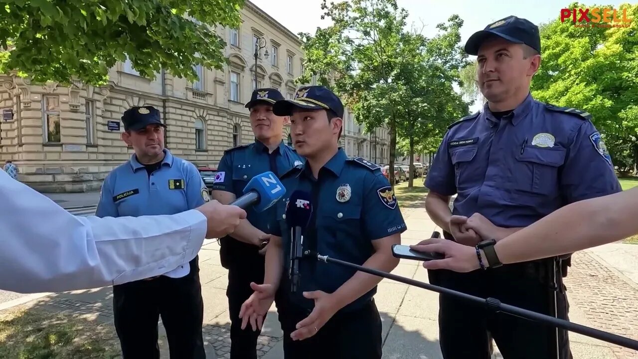 Korejski policajci u projektu Sigurna turistička destinacija 2022.