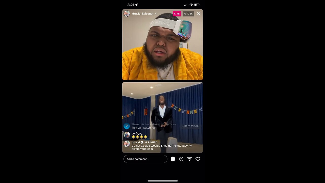 When kai Cenat crashed Druski’s livestream 😂😂