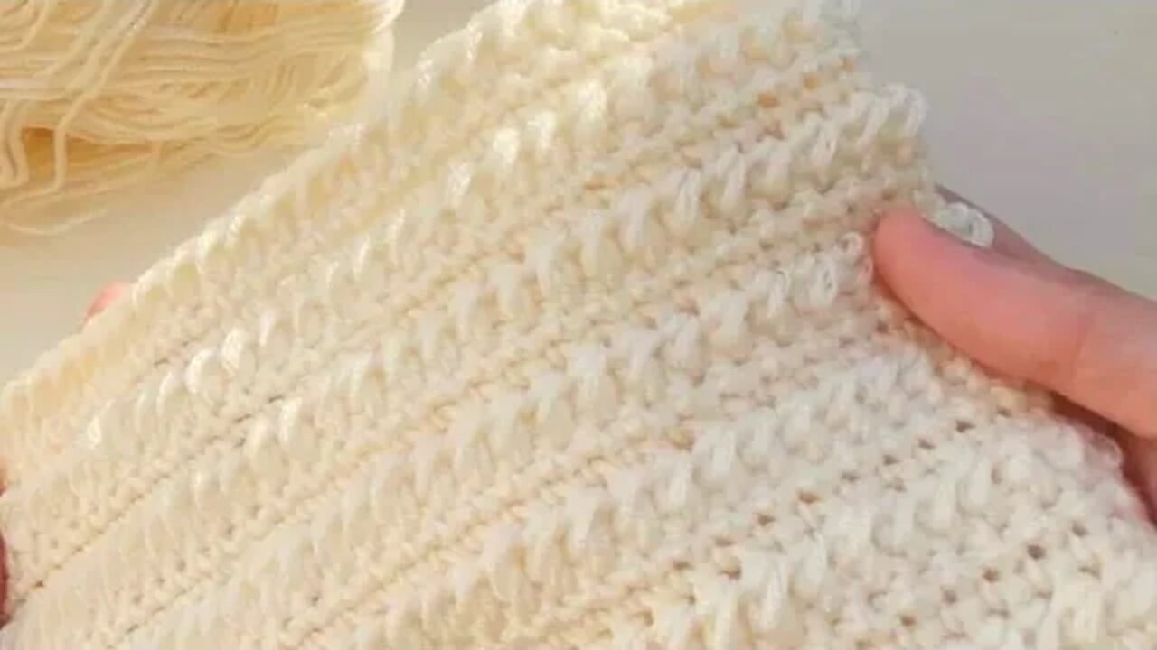 🧶Super Easy Tunisian Crochet Baby Blanket For Beginners