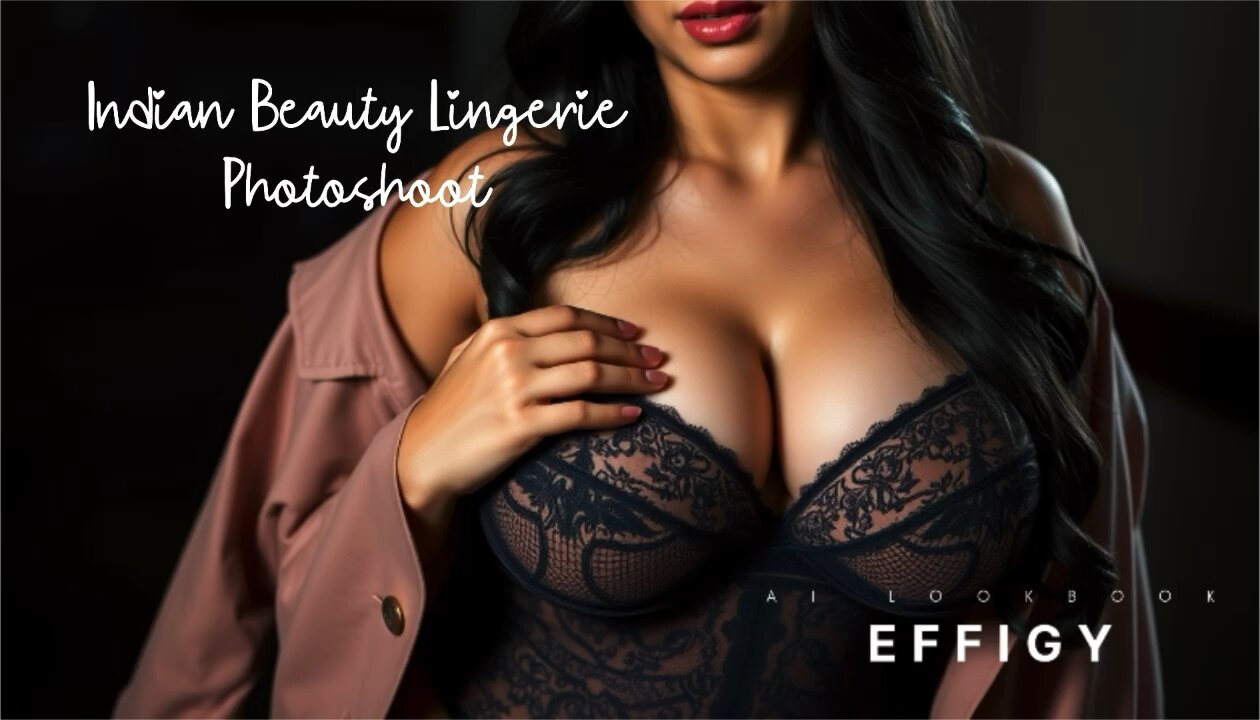 Effigy AI Lookbook - Indian Beauty - Lingerie Photoshoot