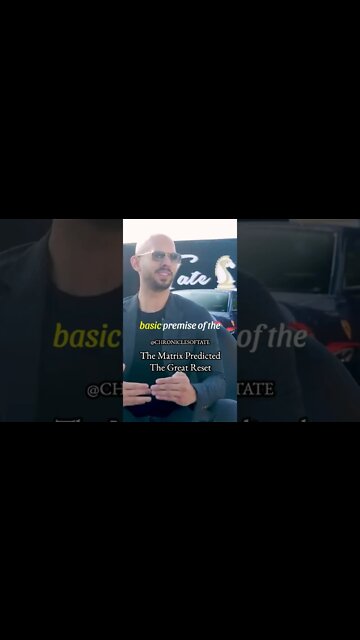 Andrew Tate Predicted The Great Reset #Shorts #Matrix