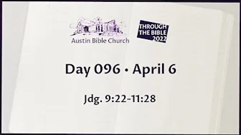 Through the Bible 2022 (Day 096)