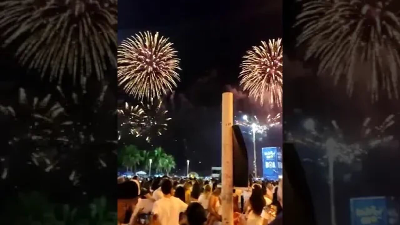 Virada de Réveillon na praia de Copacabana 31/12/2019
