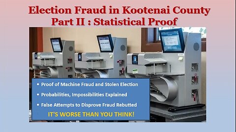 Election Fraud in Kootenai County : Statistical Proof