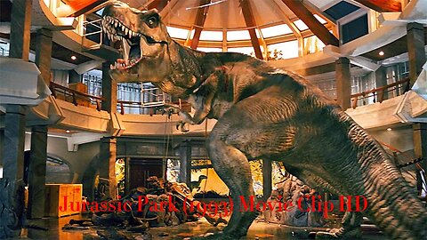 T-Rex vs the Raptors Scene - Jurassic Park (1993) Movie Clip HD