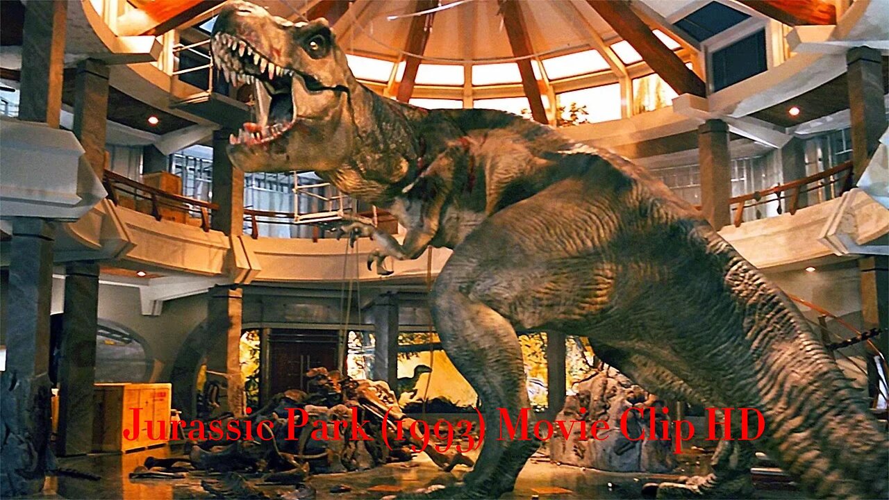 T-Rex vs the Raptors Scene - Jurassic Park (1993) Movie Clip HD