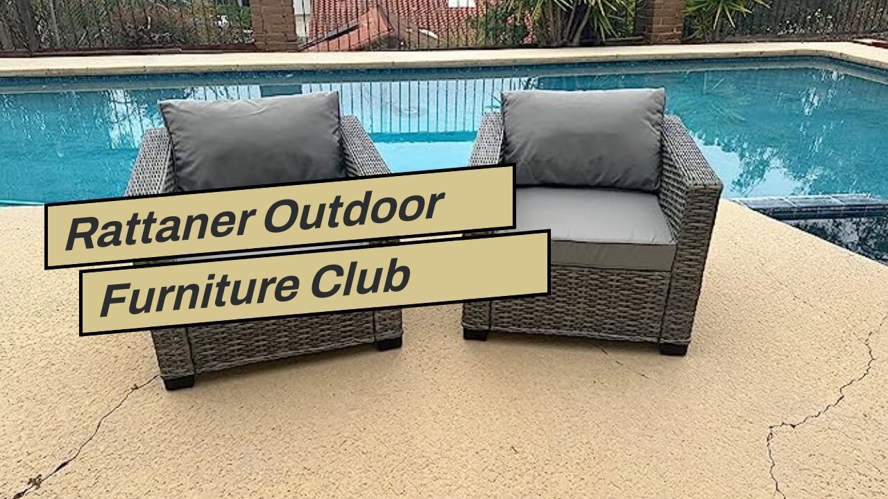 Rattaner Outdoor Furniture Club Chair Patio Single Sofa Chairs Outdoor Chairs Set of 2 Outdoor...