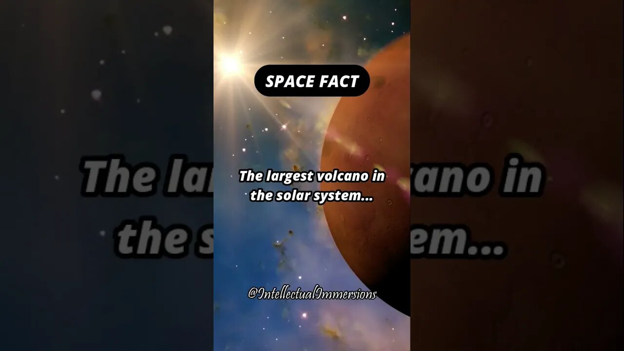 Space Fact. #subscribe #shorts #volcano #mars #olympus #solarsystem