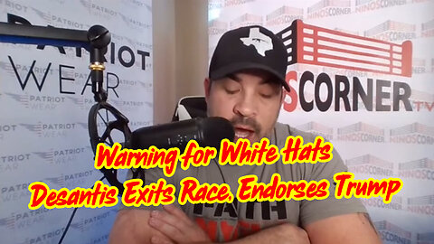 Warning for White Hats! Desantis Exits Race, Endorses Trump