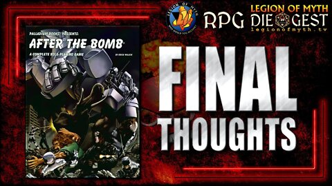 [96-2] - Palladium Books AFTER THE BOMB - Final thoughts, opinions & commentary