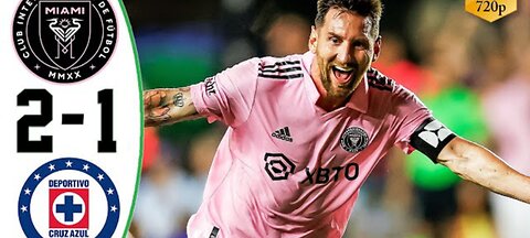 Messi Debut FreeKick Goal 🔥 Inter Miami vs Cruz Azul 2-1 All Goals & Highlights 2023