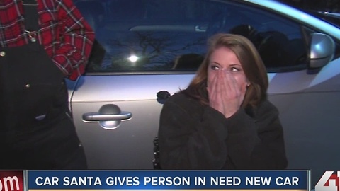 Car Santa gives away cars to those in need