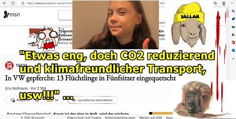"Etwas eng, doch CO2 reduzierend und klimafreundlicher Transport, usw!!!" ...