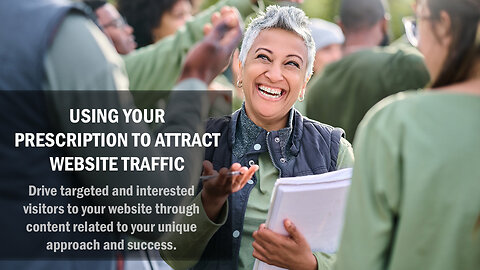 Using Your Prescription to Attract Website Traffic