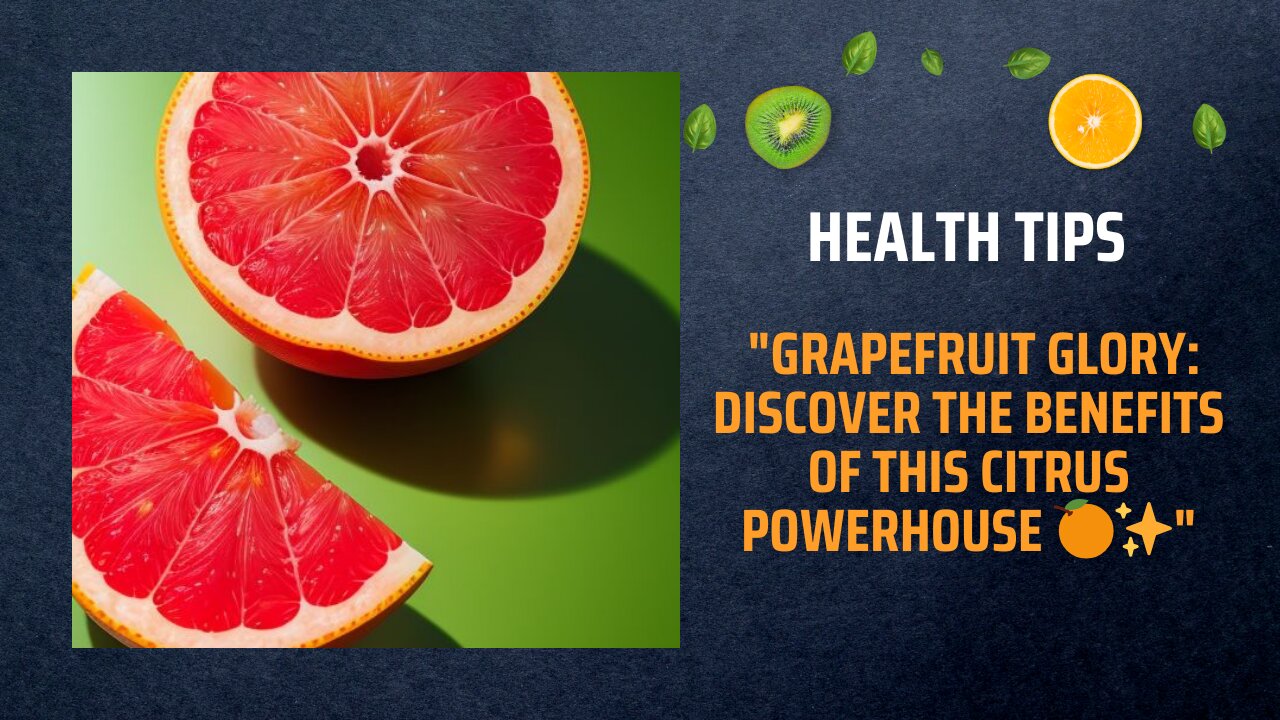 "Grapefruit Glory: Discover the Benefits of this Citrus Powerhouse 🍊✨"