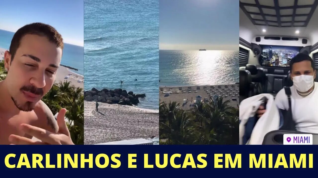CARLINHOS MAIA E LUCAS EM MIAMI FALAM DA CASA DA BARRA
