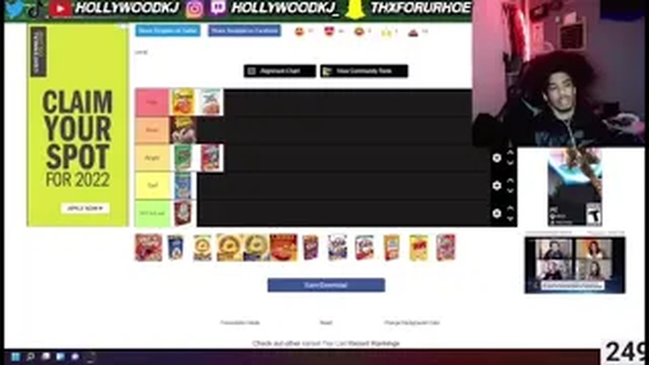 HollywoodKJ Makes an HONEST Cereal Tier List