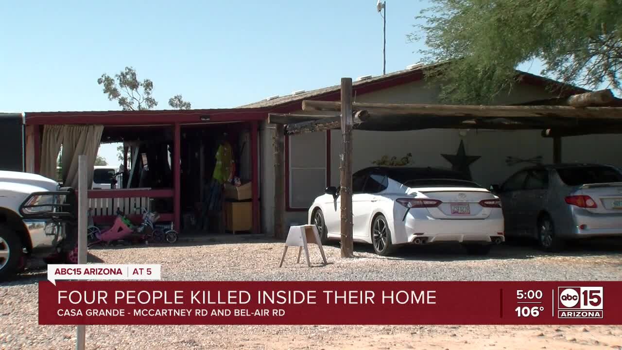 Man arrested after 4 family members killed in Casa Grande