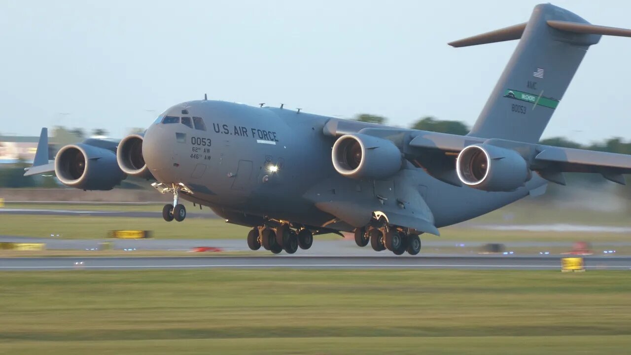 C5 Globemaster Landing in Ukraine during War with Russia