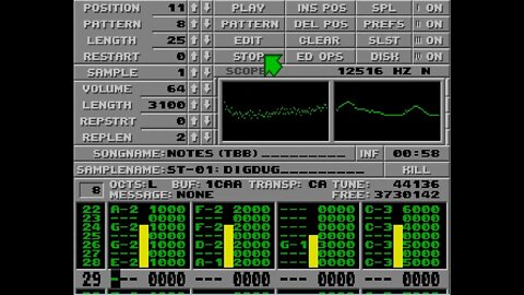 Atari ST Protracker Mods - Notes