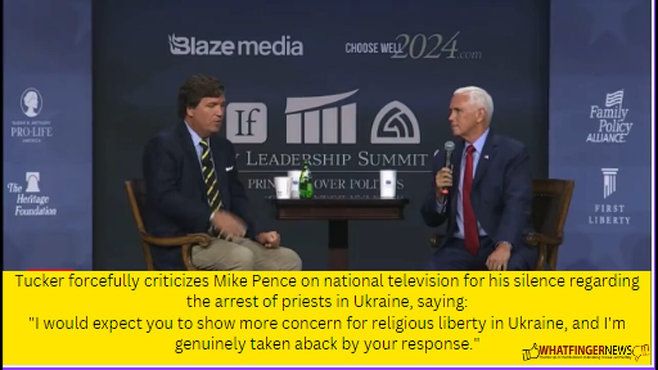 Tucker forcefully criticizes Mike Pence on national television for his silence regarding the arrest