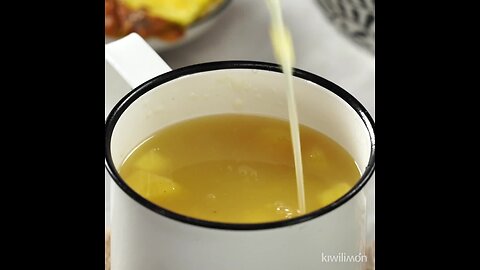 Atole de piña que no se corta