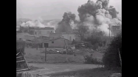 40mm Bofors Crew Engaging enemy Aircraft in Italy (1944)