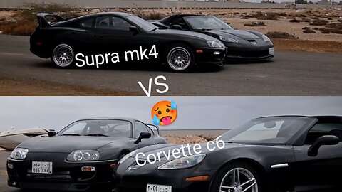 Toyota Supra MK4 & Corvette C6 Morning Drive in Jeddah | ModXCars