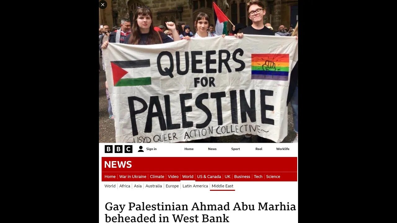 The bizarre allegiance of the LGBTQ and Palestine... #hamasattack #lgbtq #palestine